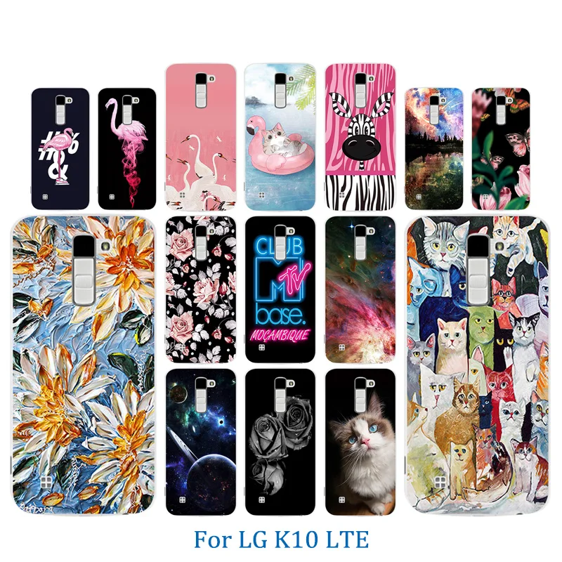 For LG K10 LTE K420N K430 K430ds F670 Back Cover Soft TPU New Perfect Design Horse Pattern Phone Case for K410 Capa |