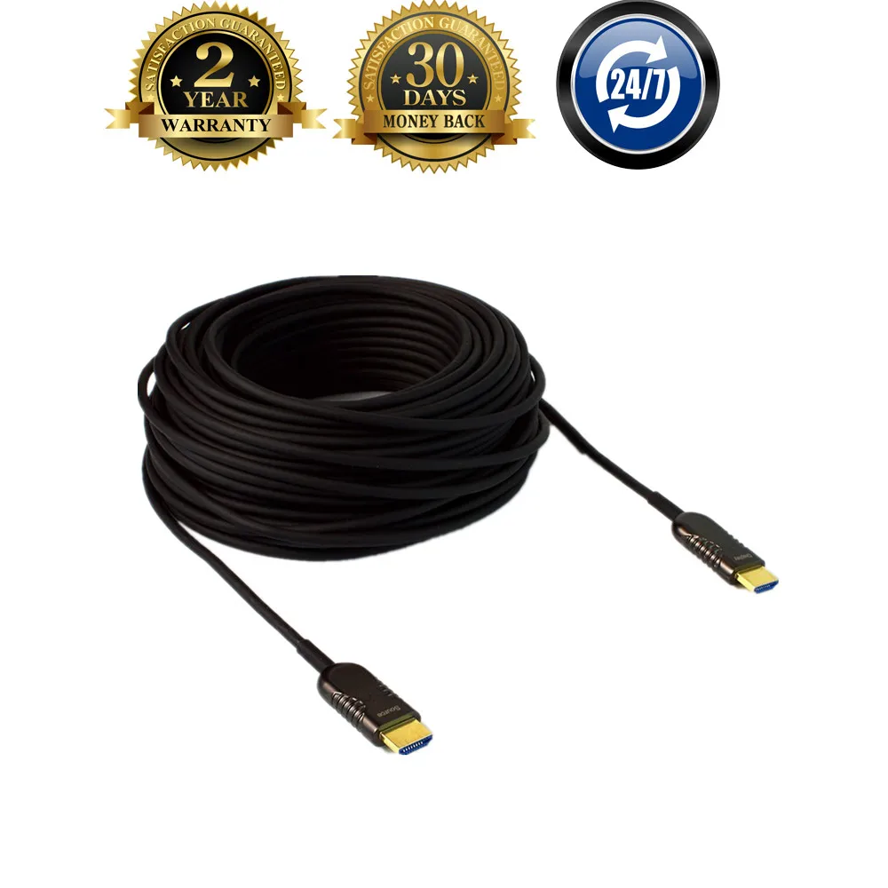 100ft ~ 330ft HDMI волоконно оптический удлинитель кабель Поддержка 18 2 Гбит/с 4K при 60 Гц 0