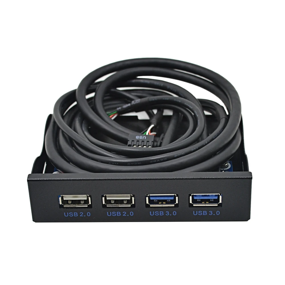 10 шт для 3 5 дюймов гибкий драйвер Bay 19 + 1 20Pin 4 Порты и разъёмы USB 2 0 USB2.0 концентратор