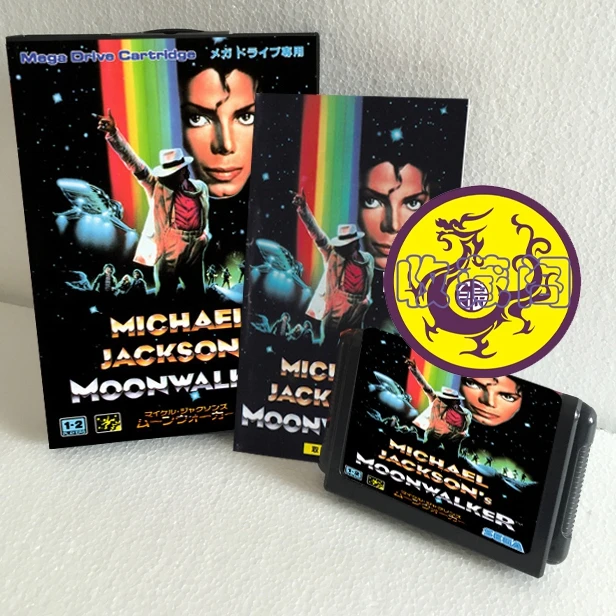 Майкла Джексона Луноход 16 бит SEGA MD карточная игра коробках с ручным для Sega игры Mega