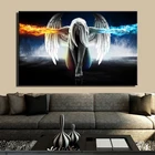 Плакат с крыльями девушки-ангела и цифровым принтом, настенная художественная картина для гостиной, домашнее украшение, подарок без рамки