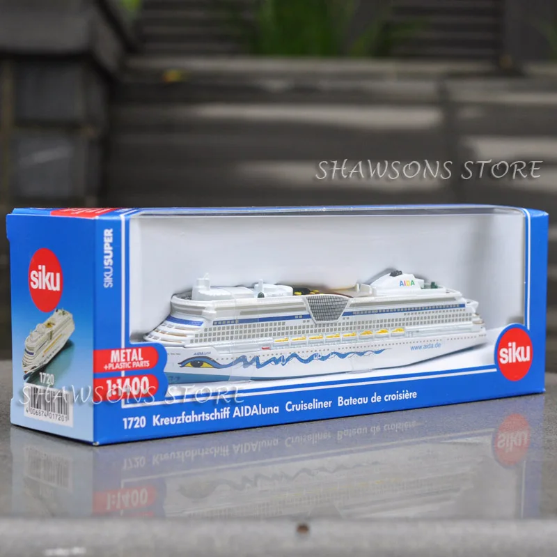 Модель корабля под давлением Siku 1720 игрушка 1:1400 Aida Cruiser Cruiseliner миниатюрная копия