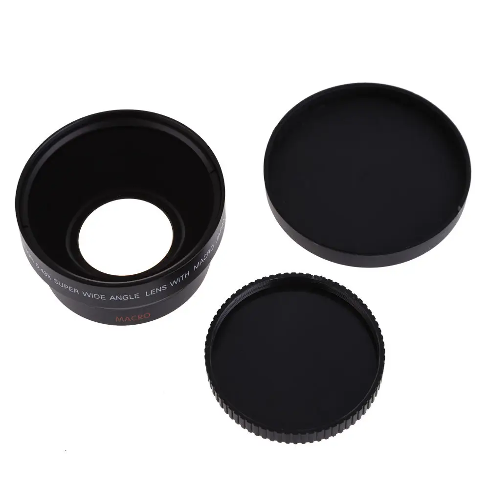 67mm 0.43X HD Wide Angle &amp Macro Conversion Lens for Nikon D7200 D7100 D7000 D750 Canon 70D 6D 5D 700D 760D 100D 550D 18-135mm |