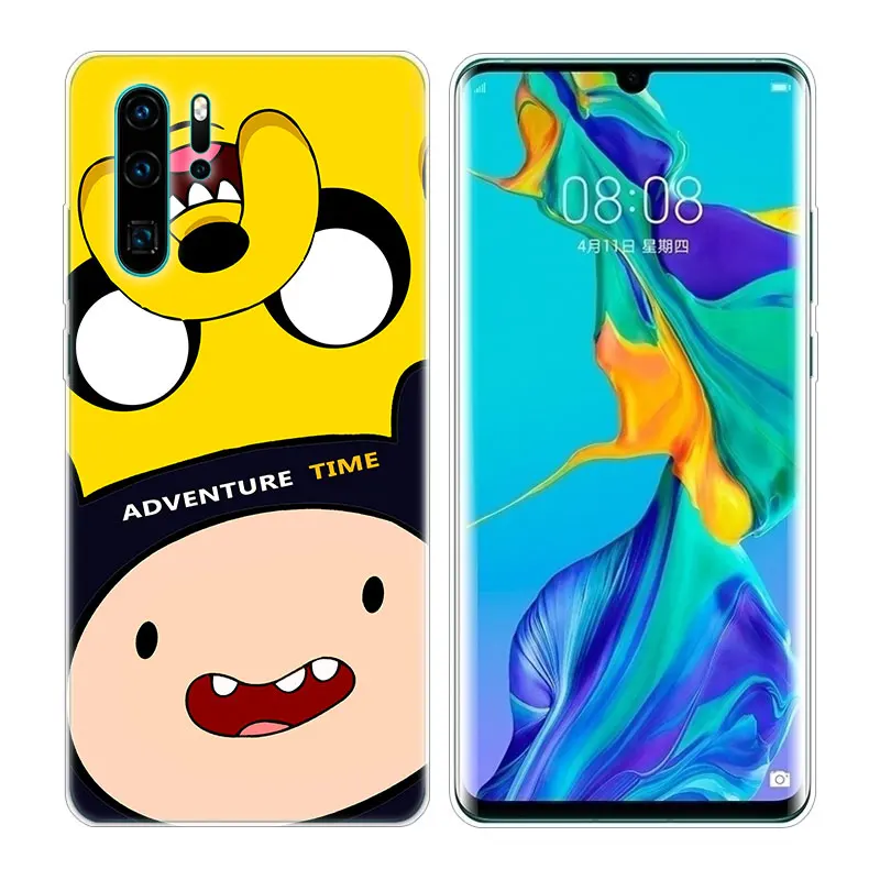 Мягкий силиконовый чехол Adventure Time для телефона Huawei P30 P20 Pro P10 P9 P8 Lite 2017 P Smart Z Plus 2019 NOVA