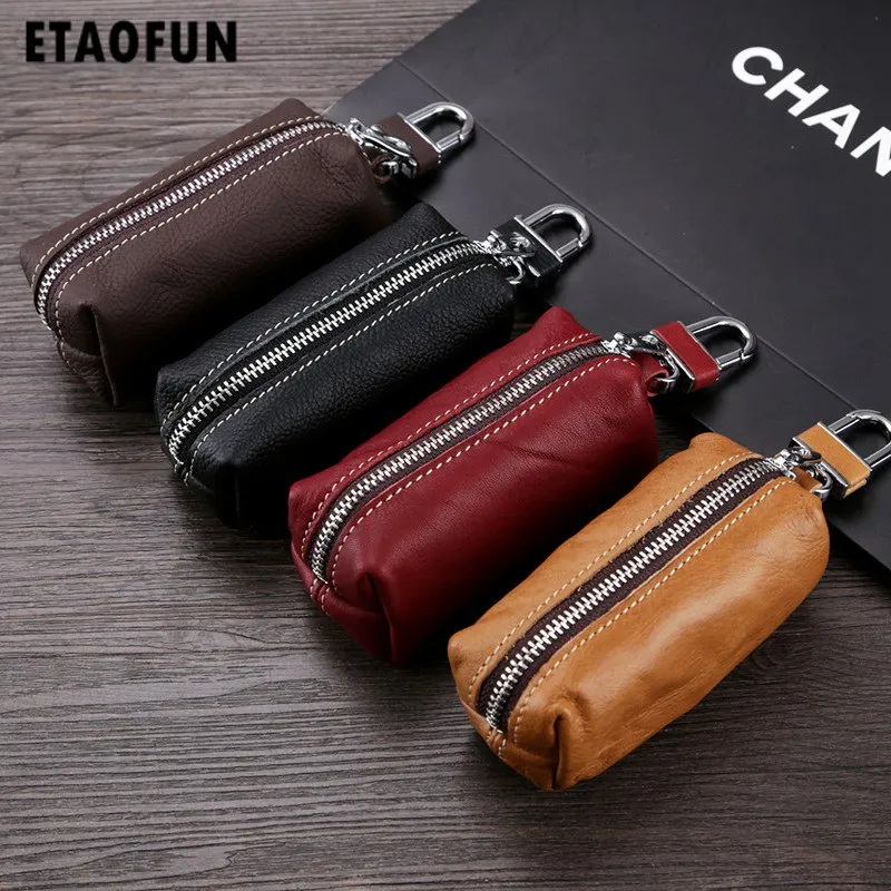Etaofun женский держатель для ключей из натуральной кожи хит продаж мужской