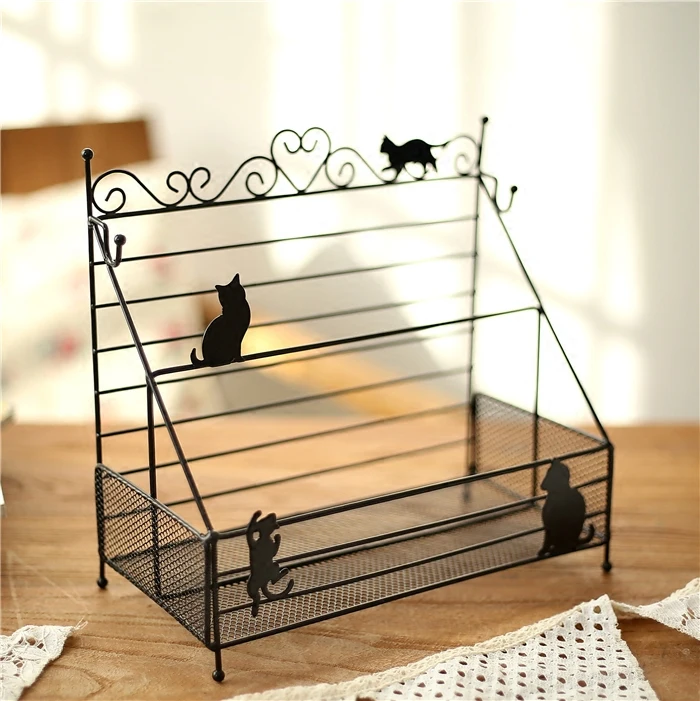 

Old Style Iron Groceries Clapboard Girls Cosmetics Desktop Storage Rack