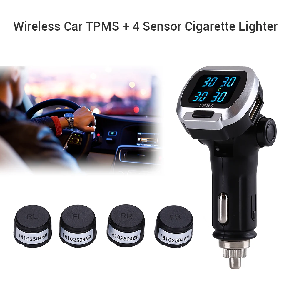 Автомобильная система контроля давления в шинах прикуриватель заглушка TPMS