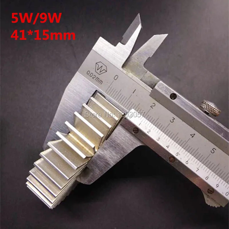 20 шт./лот светодиодный алюминиевый радиатор со светодиодом для 5 Вт 9 высокой