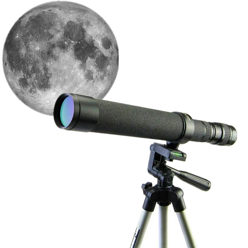 8-24X40 HD Metal Professional Telescope Long Range Zoom Hunting Monocular Camp Hiking Telescopic spotting scope watch moon bird