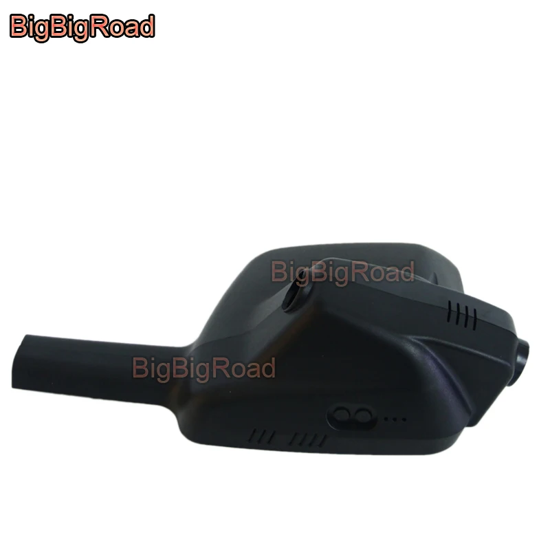 Автомобильный видеорегистратор BigBigRoad с Wi Fi двумя камерами объектив FHD 1080P для Peugeot