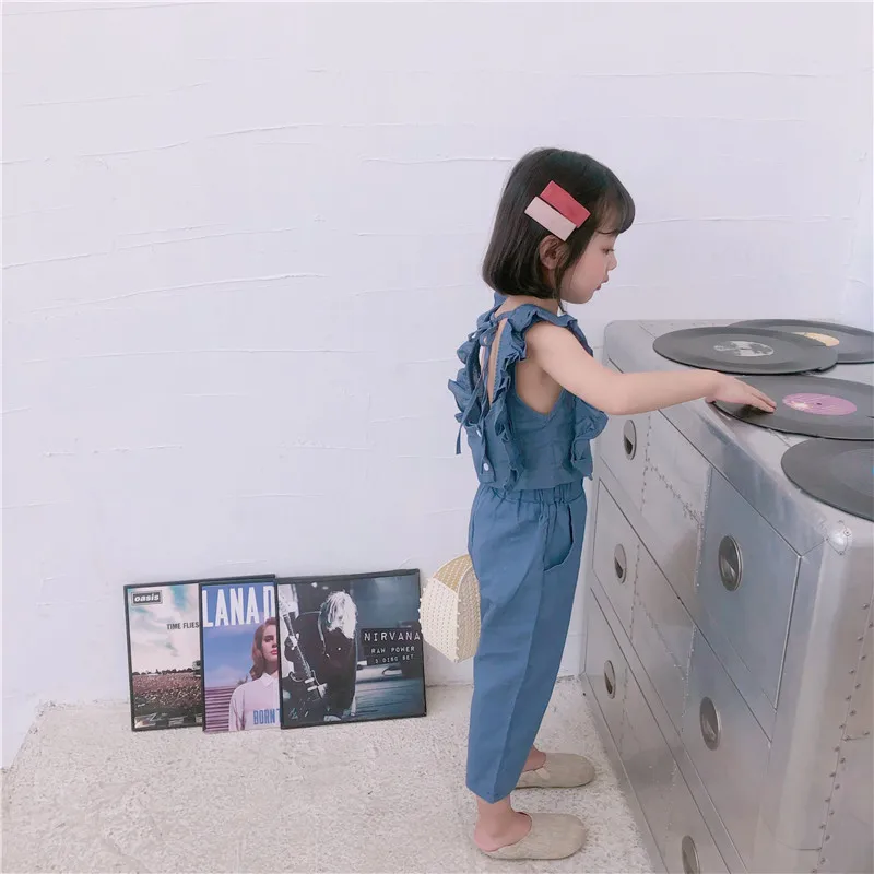 2019 Новое поступление летние комплекты одежды в Корейском стиле модный топ без