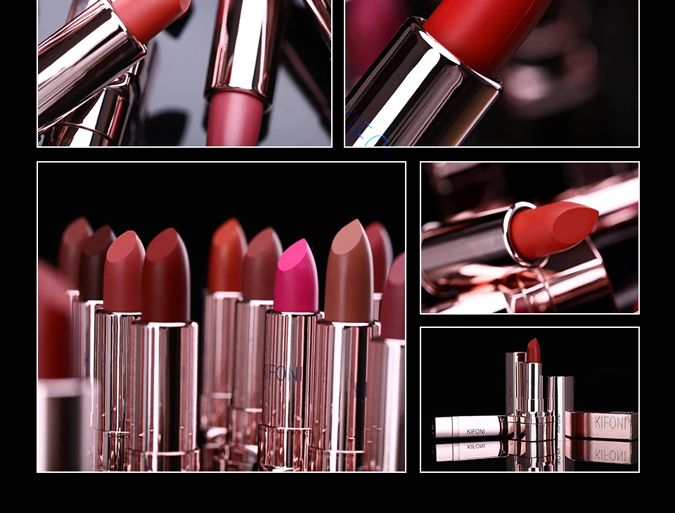 New Arrival KIFONI makeup 20 colors beauty matte lipstick long lasting tint lips cosmetics lip stick maquiagem make up red batom