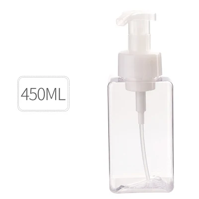 450ml Transperent Дизайн бутылки с дозатором мыла для ванной комнаты шампунь косметический крем лосьон контейнеры пресс пустые бутылки аксессуары для ванной комнаты - Цвет: 450ml Transperent