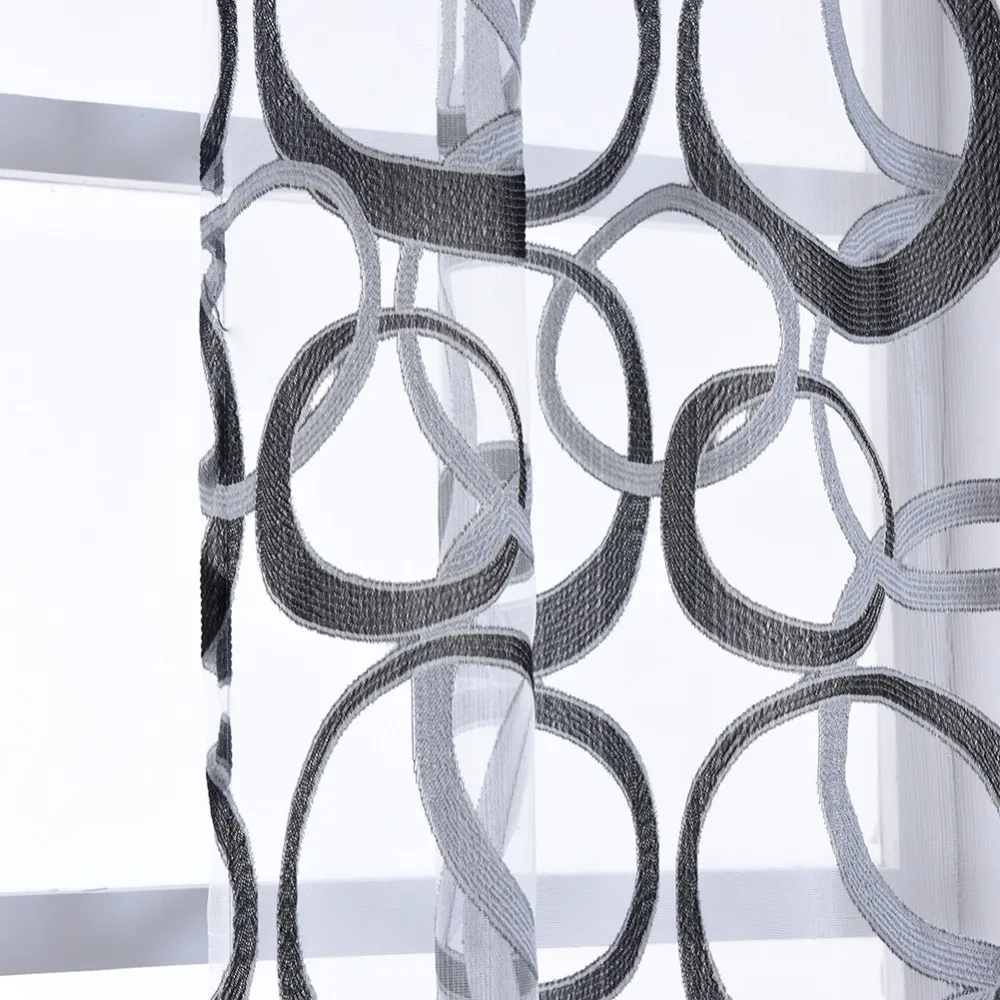 Занавески для кухни NAPEARL оконные занавески и ярусы геометрический дизайн органза