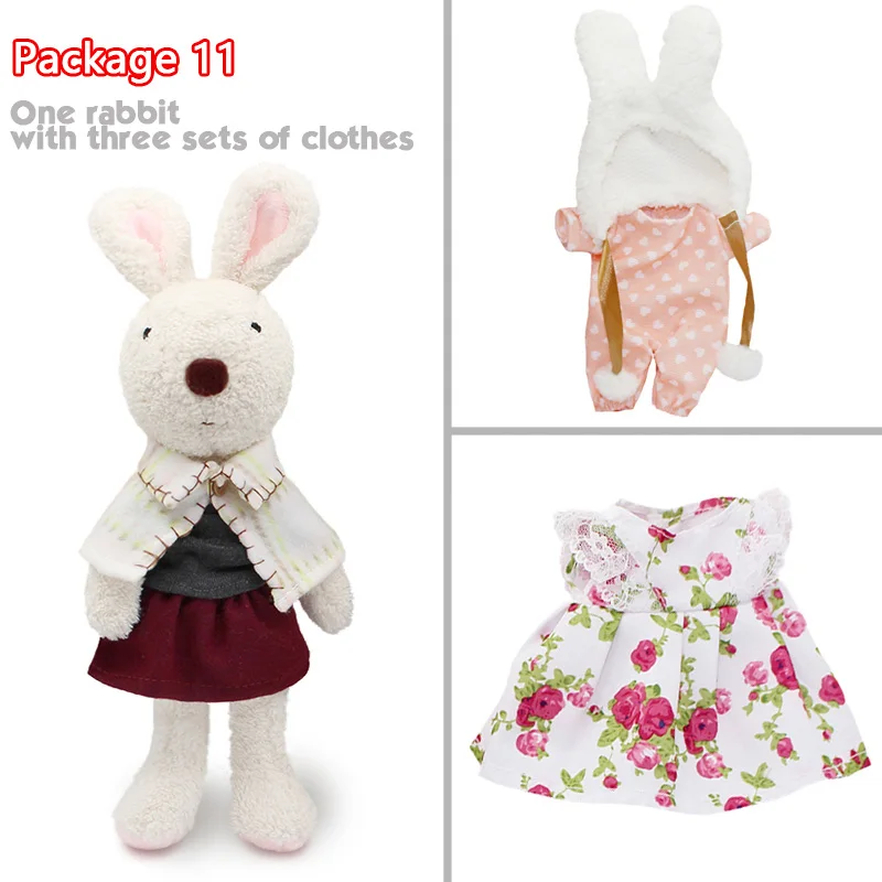 package 11 Kawaii le sucre кролик плюшевые куклы и мягкие игрушки brinquedos хобби для детей девочек мягкие детские игрушки - Цвет: package 11
