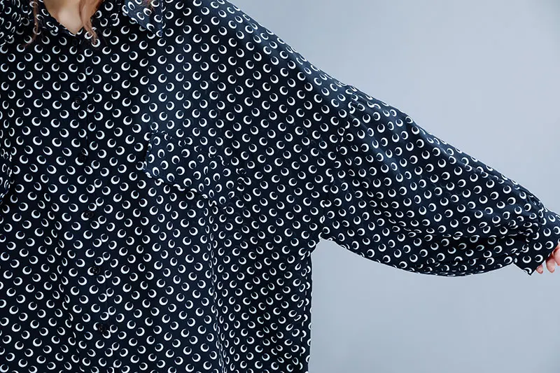 BelineRosa 3XL 4XL 5XL размера плюс женская блузка большого размера Женская одежда с отложным воротником большого размера s шифоновые женские топы JJDM0074