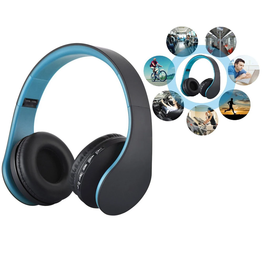 Bluetooth наушники Беспроводной стерео складные с микрофоном шлем Аудио auriculares