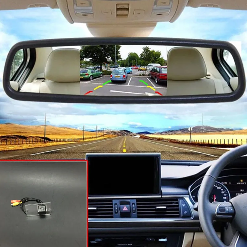5 дюймовый цветной ЖК дисплей TFT автомобильный монитор Автомобильное зеркало