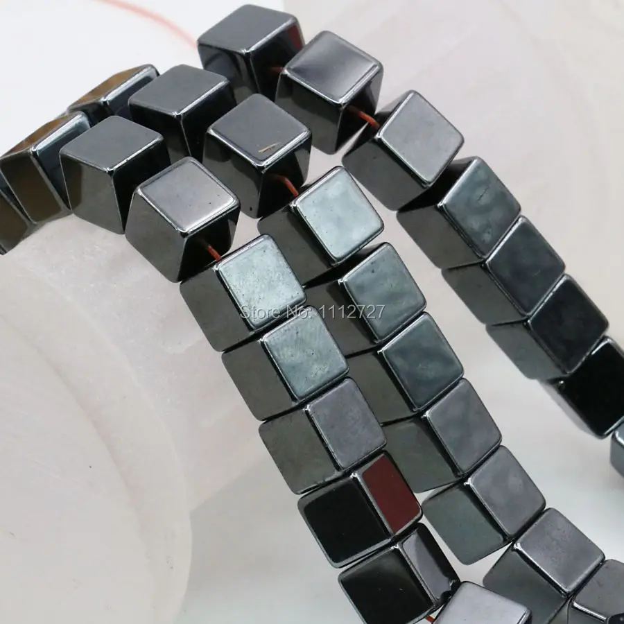 8 мм черный блок гематит свободные бусины куб Сделай Сам Изготовление ювелирных