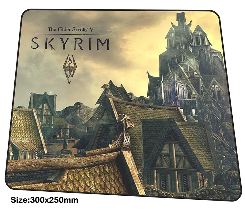 Коврик для мыши skyrim 300x250x3 мм, большой геймерский коврик, властный игровой компьютерный стол, padmouse, красивые большие игровые коврики