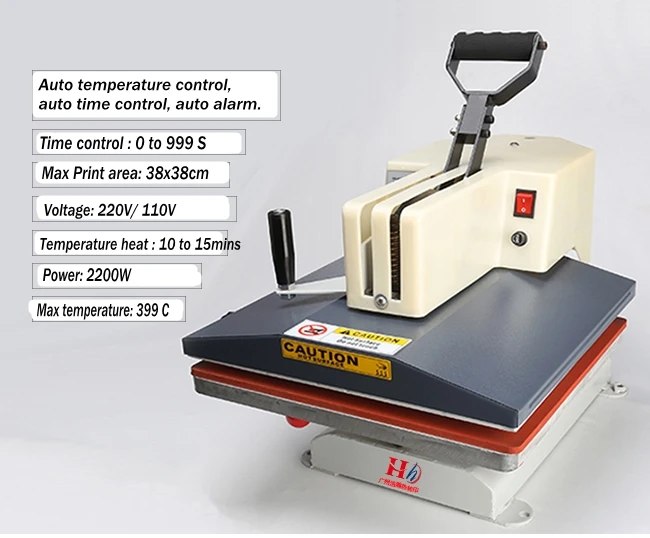 Новая модель 2021 г. термопресс для поворотной футболки с высоким давлением 38x38 см