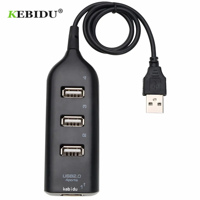 Разветвитель Kebidu Mini USB 2 0 4 порта usb-хаб для ПК компьютера | Компьютеры и офис