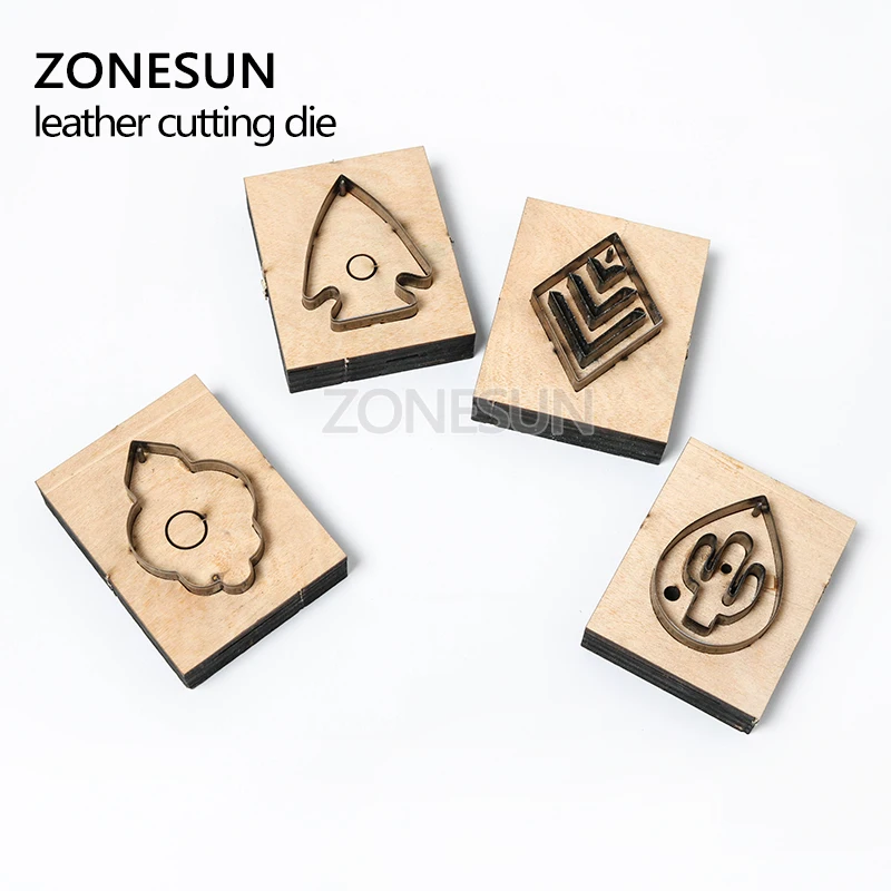 ZONESUN рыбы DIY Резак кожа серьги резки кактус украшения шаблон для высечки машины
