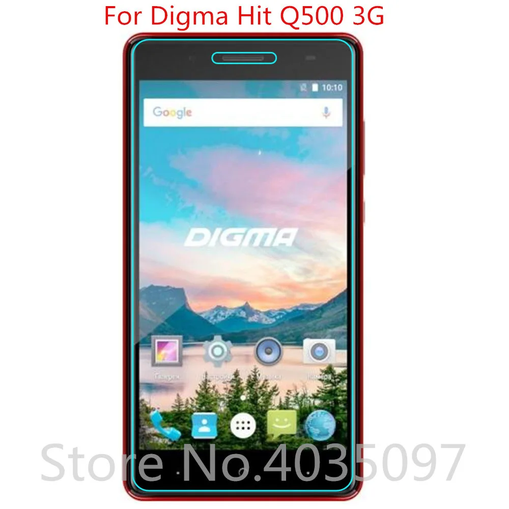 Закаленное стекло для Digma Hit Q500 3G защитная пленка Взрывозащищенная | Мобильные