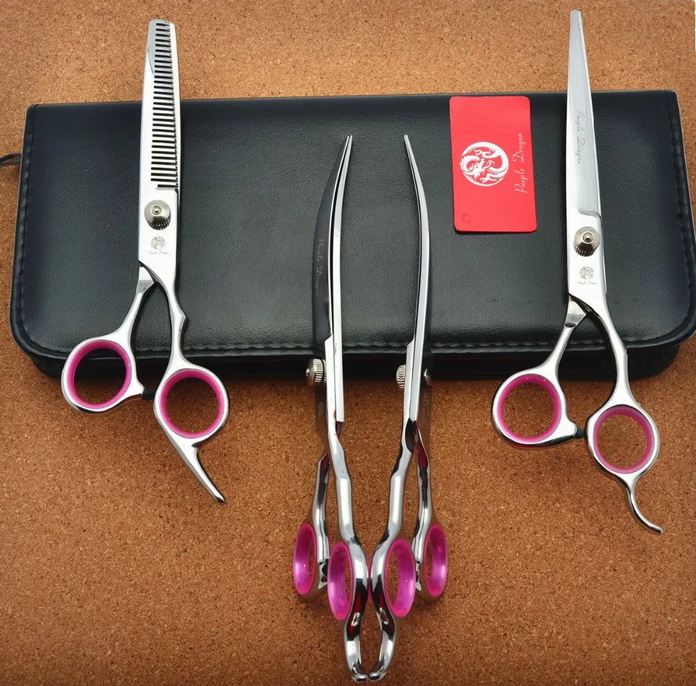 Парикмахерские ножницы JP 440C 4 шт. подходит для собак кошек питомцев 692 #7 '✙ см