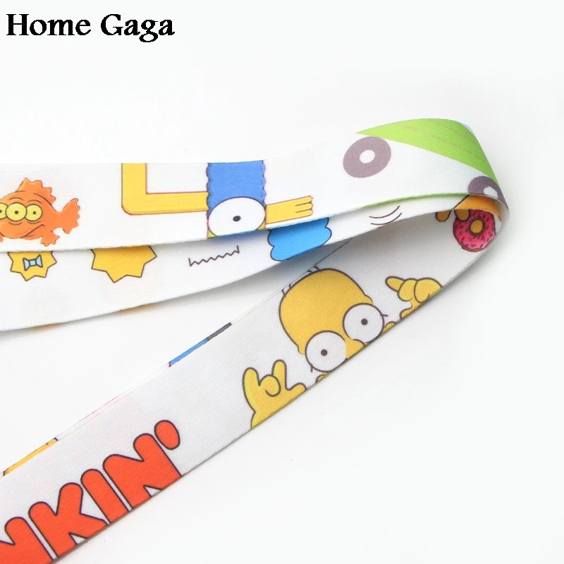 Homegaga мультяшный брелок, ремешок, тесьма, лента на шею, тканевый, para, значок, держатель для телефона, ожерелье, аксессуары D1480
