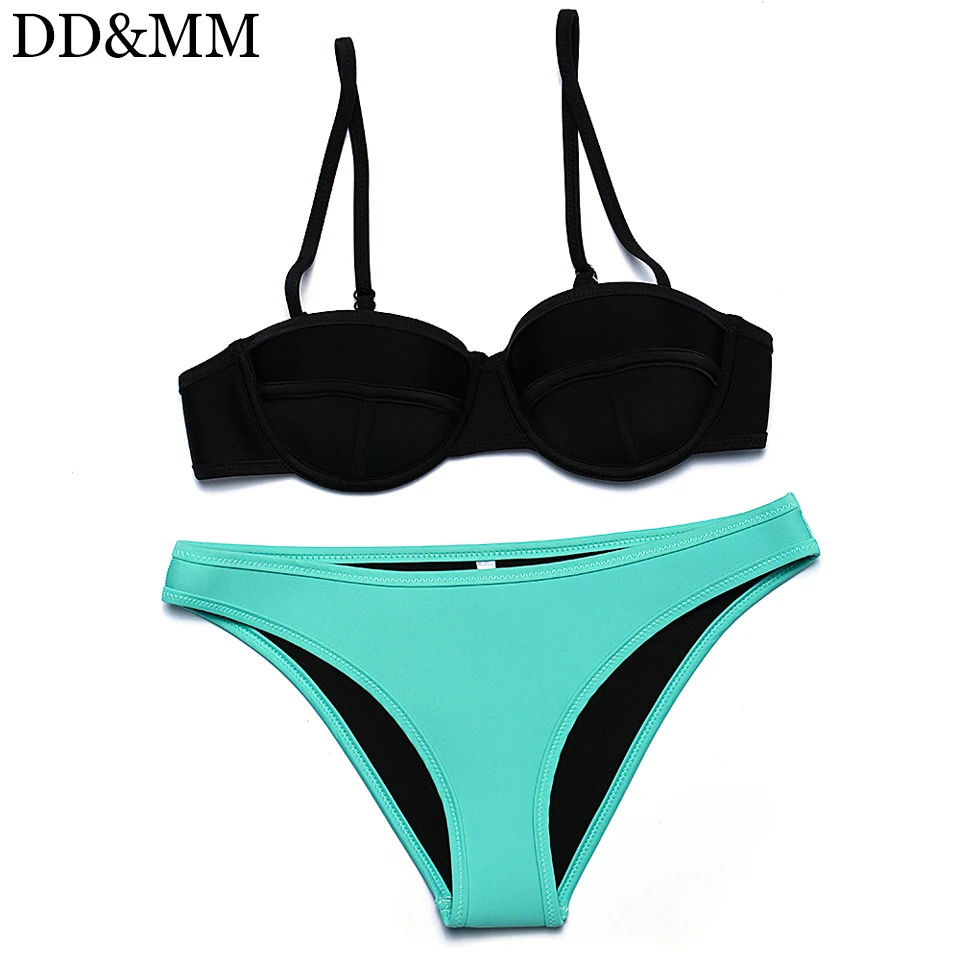 DD &amp мм Для женщин пуш-ап бикини 2018 новый купальник бразильские Плавки комплект