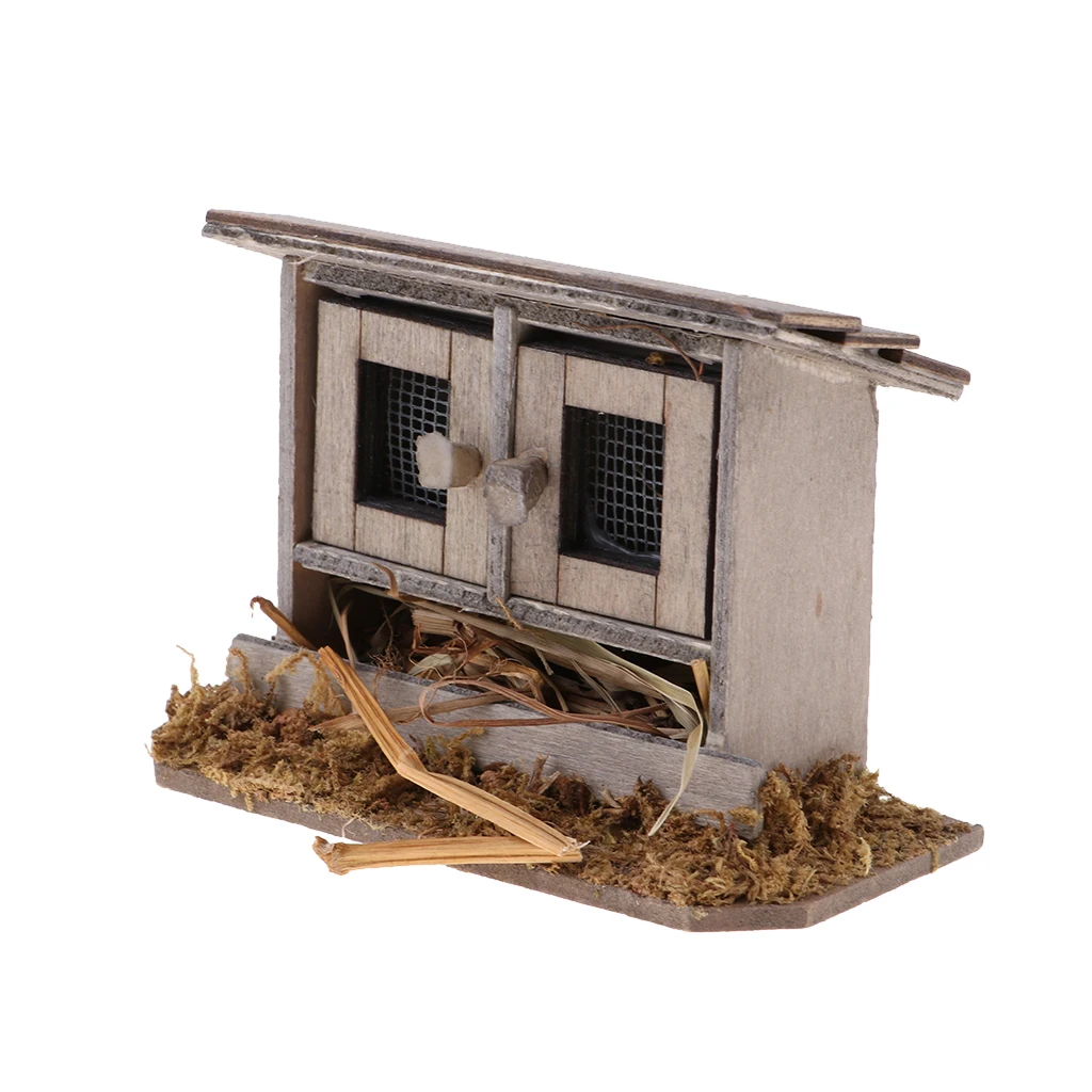 1/12 куриное гнездо для курицы, миниатюрное украшение для сада на открытом воздухе, аксессуары для сада «сделай сам»
