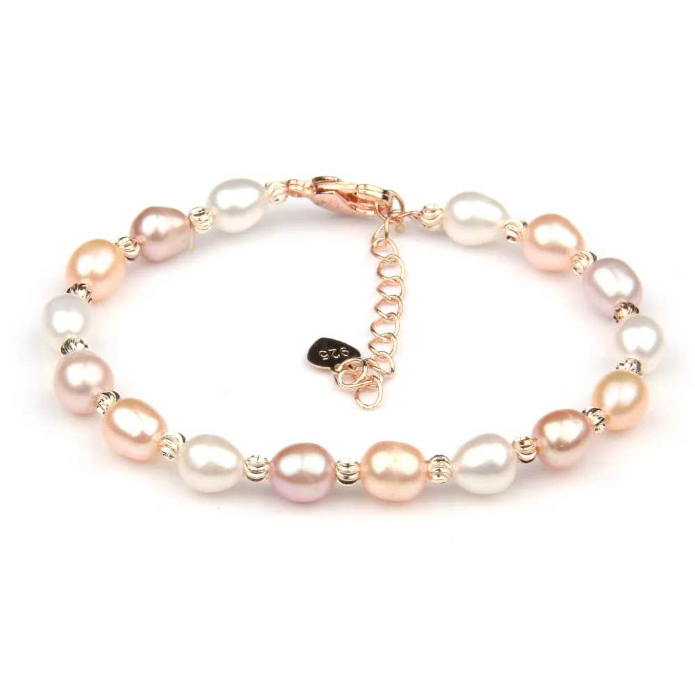 Браслеты из натурального пресноводного жемчуга, браслет из натурального жемчуга для женщин, браслеты-манжеты, браслет с бусинами