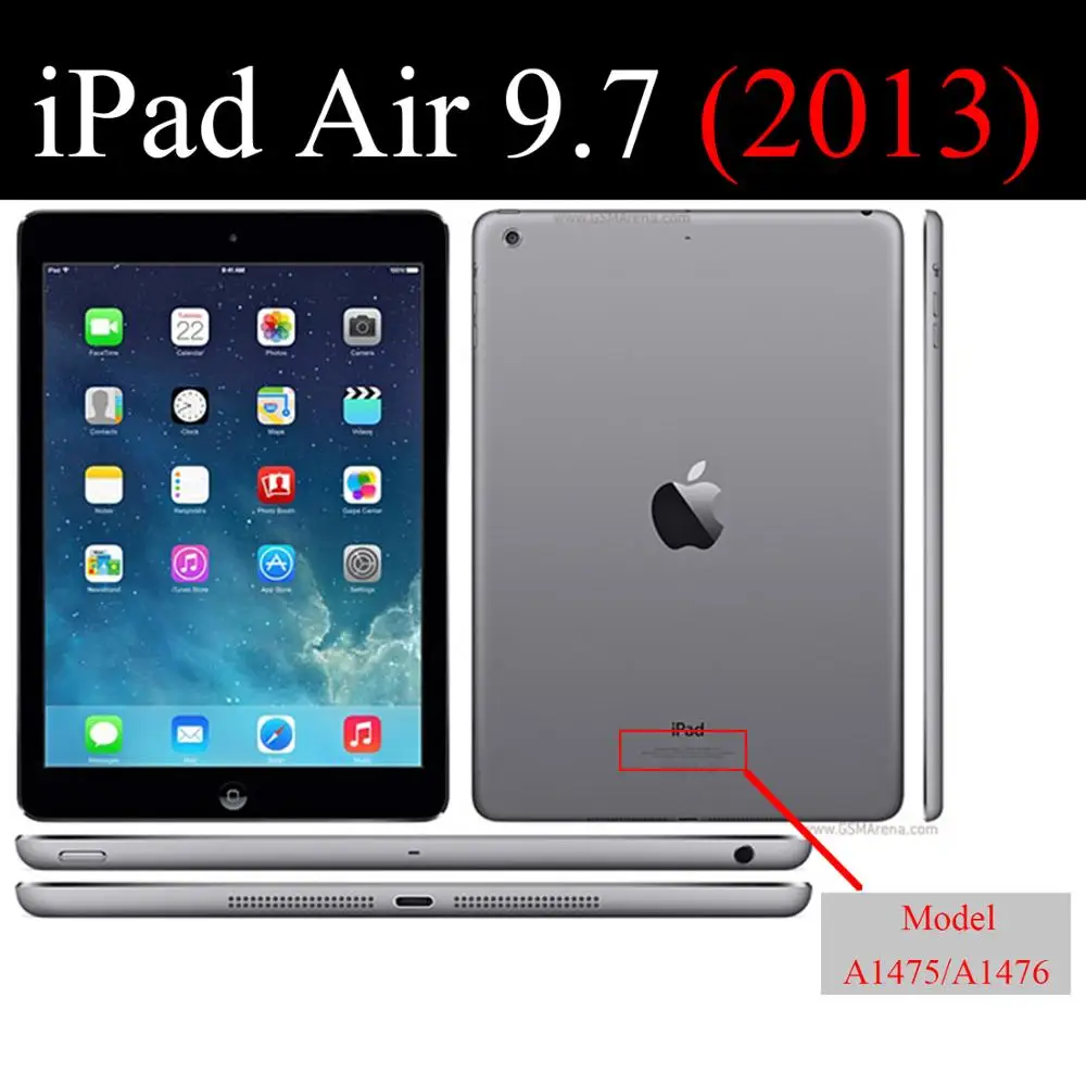 

QIJUN Cartoon flip case for Apple ipad Air 9.7 Smart wake Sleep fundas Stand Painted cover capa bag for Air1 A1474 A1475 A1476