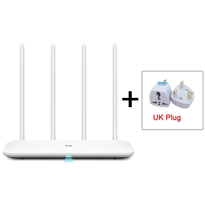 Add UK Plug Xiaomi Mi Wi-Fi маршрутизатор 4 Wi-Fi повторитель 2,4G/5 ГГц 128 МБ двухдиапазонный двухъядерный DDR3-1200 1167 Мбит/с приложение управление беспроводной маршрутизатор - Цвет: Add UK Plug