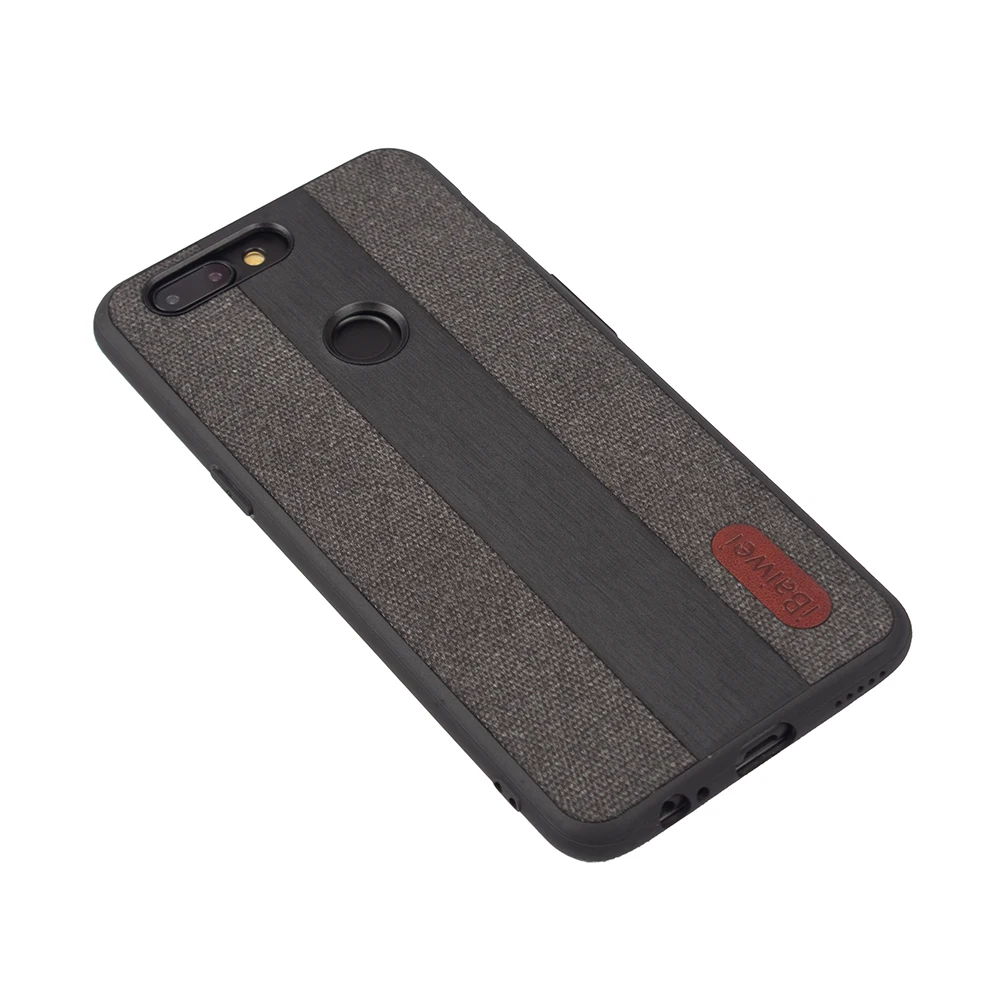 Силиконовый чехол для телефона Oneplus 5T ткань текстура 1 + Задняя крышка Мягкий