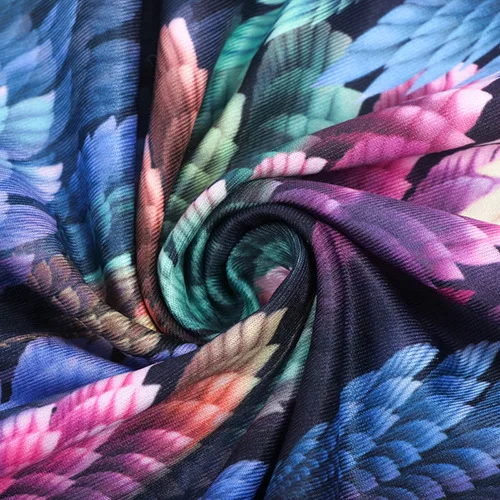 Летняя мода элегантные платья женщины Перо цветочный печати квадратный воротник