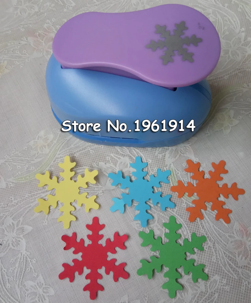 Дырокол для снежинок детский перфоратор большого размера 2 дюйма цветочный