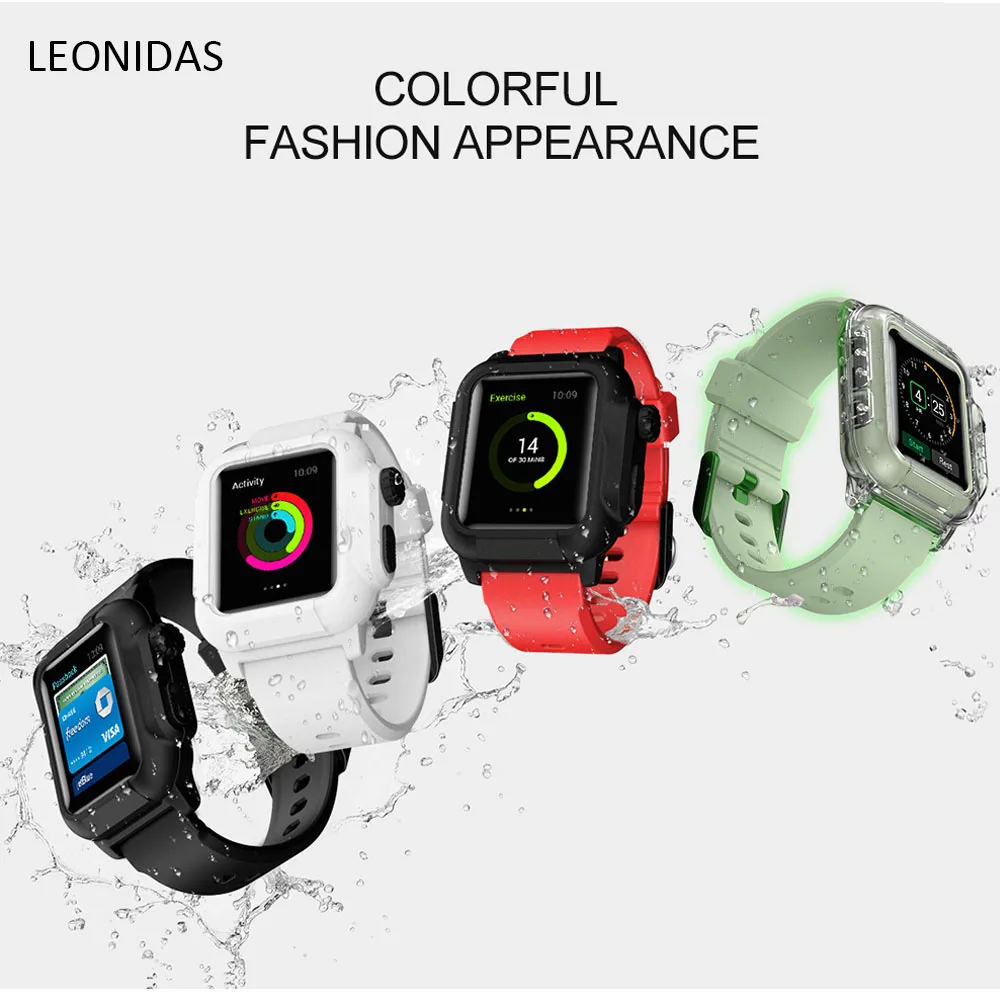 Силиконовый светящийся спортивный ремешок для Apple Watch band + чехол 42 мм Iwatch 32