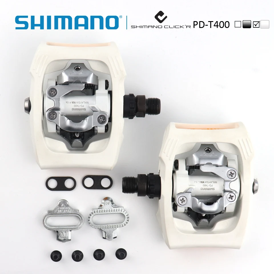 Shimano PD-T400 Click'R педаль SPD вкл пластины SM-SH56 город/Велосипедный руль велосипед самоблокирующиеся педали