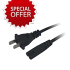 Кабель питания US для xbox для PS3 slim 2-Prong, шнур питания переменного тока, штепсельная вилка США для Sony Playstion 2, блок питания для консоли Playstion 3