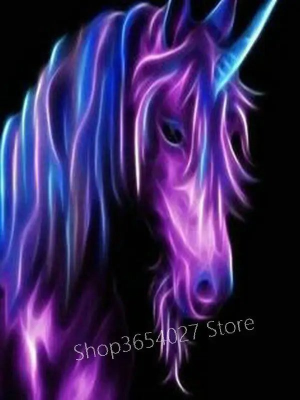 

3D abstract unicorn 5d diy diamond painting cross stitch new arrival crystal mosaic home decoration embroidery artwork animal