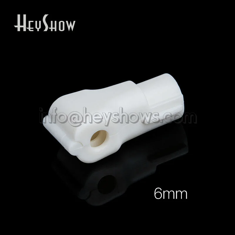 White Dia 6mm 50 шт. EAS дисплей безопасности Крюк Стоп замок ловля Противоугонная для розничного магазина с 1 шт. магнитный деташер блокировщик - Цвет: White Dia 6mm