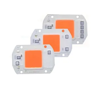 Светодиодный чип полного спектра COB 20 Вт 30 Вт 50 Вт ac220в110 В, растительный светильник Светодиодный прожектор, модуль лампы 380-840nm 1 шт.