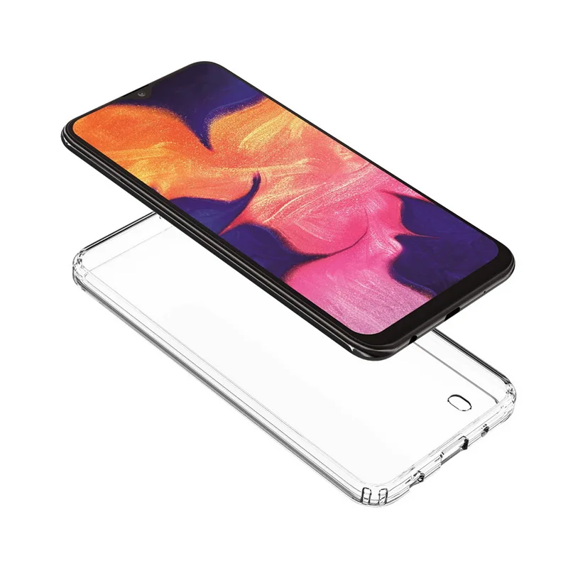 Для samsung Galaxy A40 чехол Кристальный Гибридный Бампер прозрачный жесткий акриловый задняя крышка для samsung Galaxy A70 A50 A30 A10 чехол
