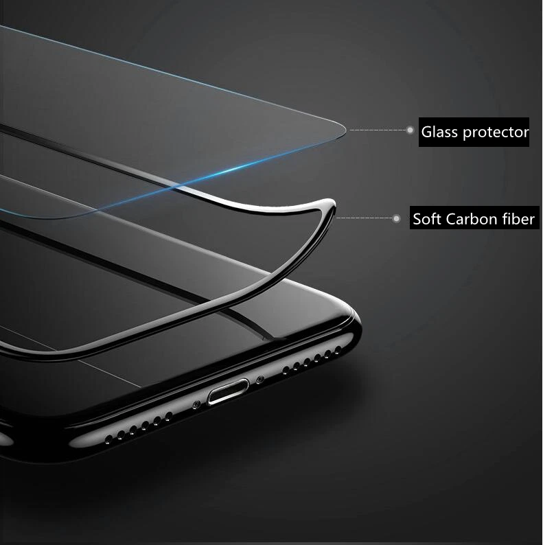 10 шт./лот полноэкранный защитный чехол из закаленного стекла для iphone X Прозрачная