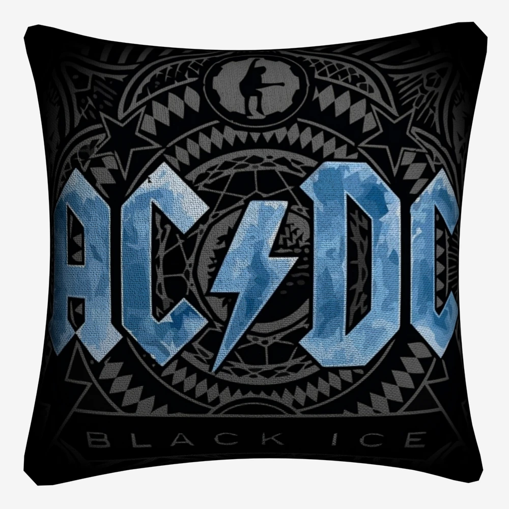 AC DC Singer Music Photos Decorative Pillow Case For Sofa 45x45cm Linen Cushion Cover Home Decor Throw Covers Almofada | Дом и сад