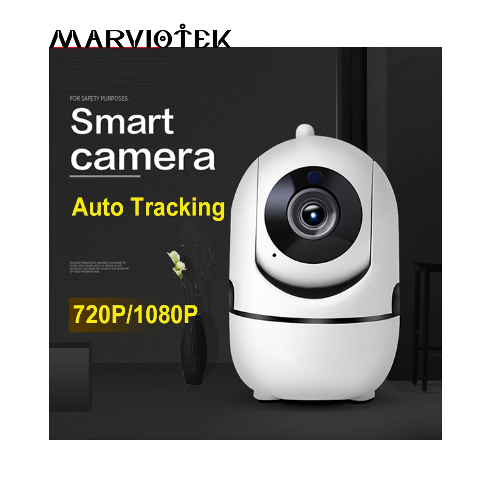 720 P IP камера Wi-Fi с функцией автоматического слежения беспроводная