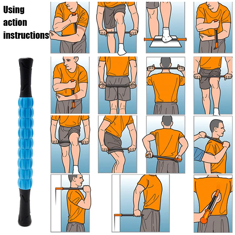 

droppshiping Muscle Roller Stick Body Massage Roller Body Massager for Relieving Muscle Soreness Cramping MFJ99