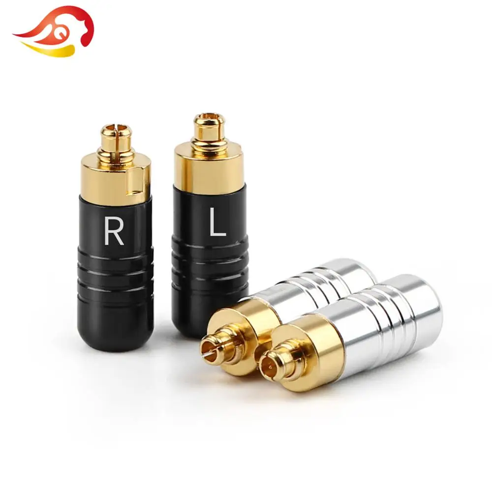 QYFANG штырь для наушников DIY Аудио разъем 24K позолоченный медный адаптер гарнитуры